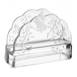 Porta 12cm X 4cm X 9cm Guardanapos New Butterfly Cristal Ecológico